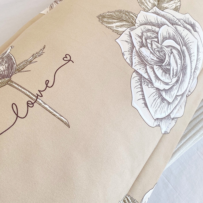 91家纺网 家纺一手货源 找家纺 （总）雨彤家纺 2025新款小清新斜纹印花双人枕套