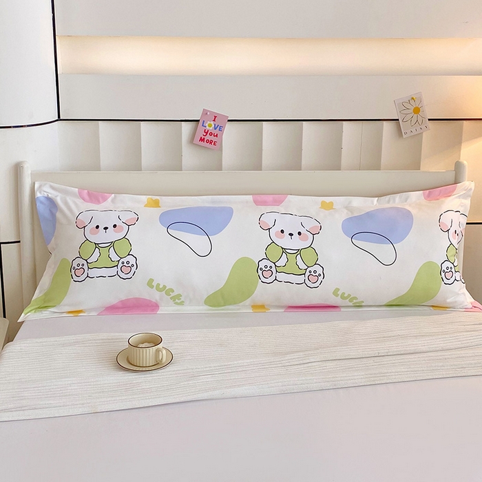 91家纺网 家纺一手货源 找家纺 （总）雨彤家纺 2025新款小清新斜纹印花双人枕套