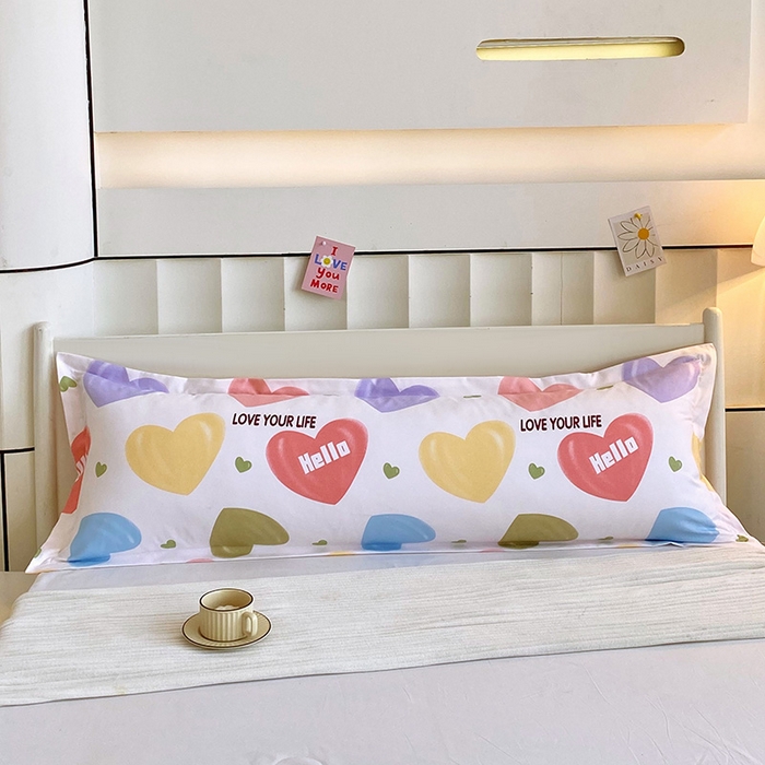 91家纺网 家纺一手货源 找家纺 （总）雨彤家纺 2025新款小清新斜纹印花双人枕套