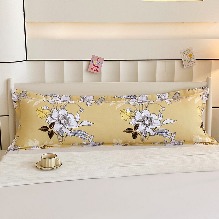 91家纺网 家纺一手货源 找家纺 （总）雨彤家纺 2025新款小清新斜纹印花双人枕套