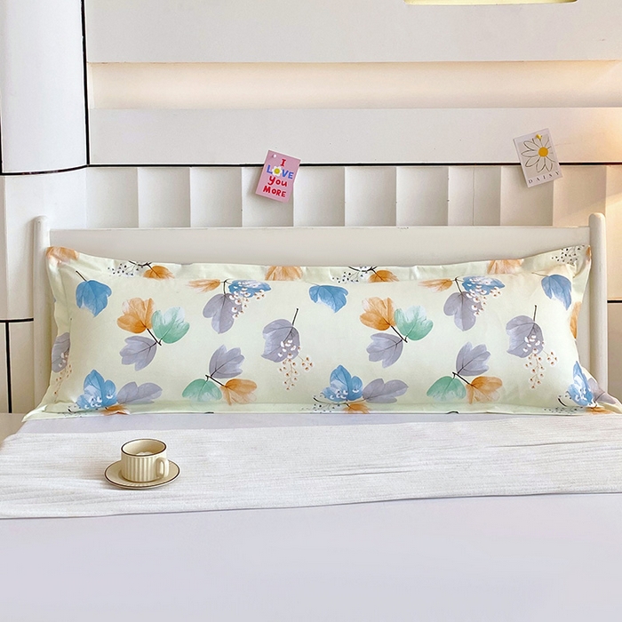 91家纺网 家纺一手货源 找家纺 （总）雨彤家纺 2025新款小清新斜纹印花双人枕套