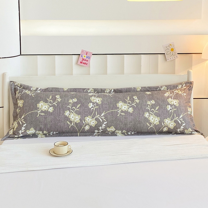 91家纺网 家纺一手货源 找家纺 （总）雨彤家纺 2025新款小清新斜纹印花双人枕套