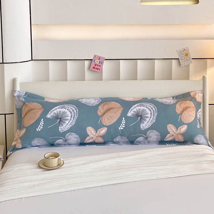 雨彤家纺 2025新款小清新斜纹印花双人枕套 花韵风情