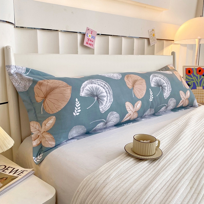 91家纺网 家纺一手货源 找家纺 雨彤家纺 2025新款小清新斜纹印花双人枕套 花韵风情