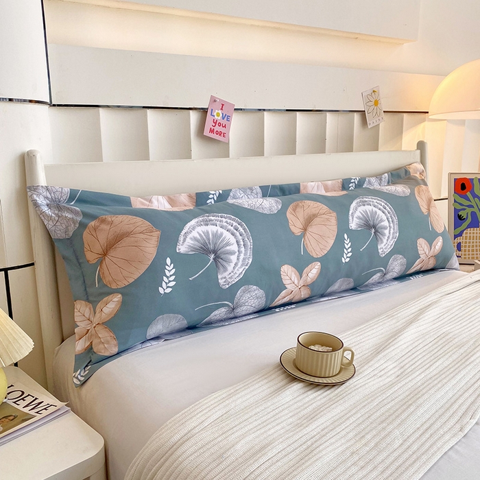 91家纺网 家纺一手货源 找家纺 雨彤家纺 2025新款小清新斜纹印花双人枕套 花韵风情