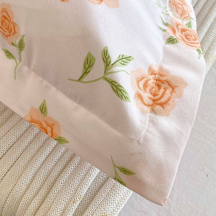 91家纺网 家纺一手货源 找家纺 雨彤家纺 2025新款小清新斜纹印花双人枕套 浮梦精灵