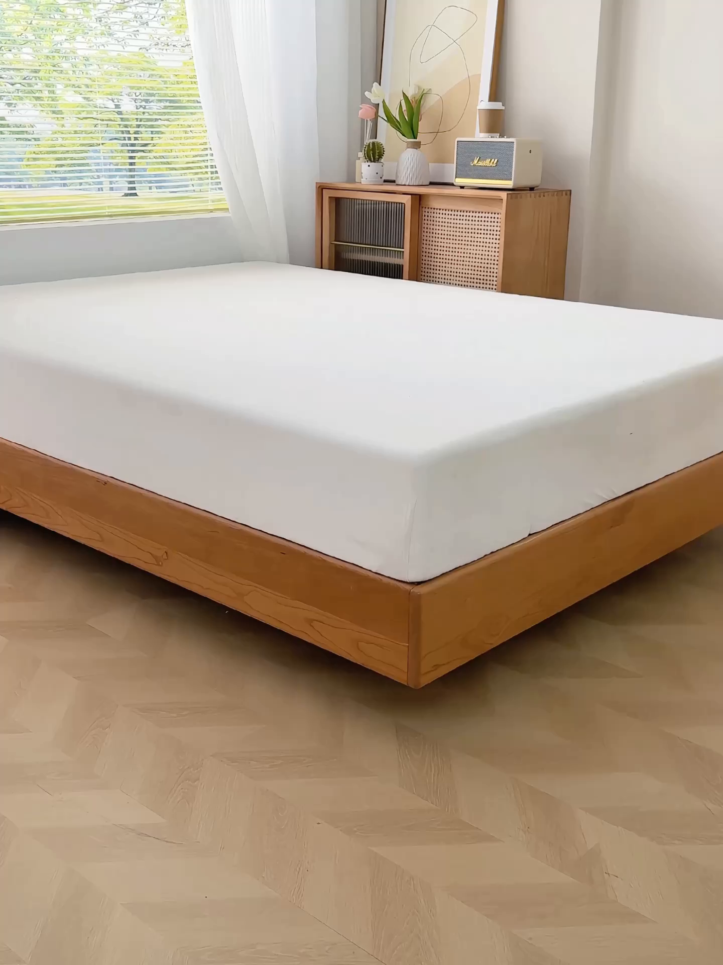 91家纺网 家纺一手货源 找家纺 （总）东宇床垫 2025新款A类牛奶绒印花直角防滑床垫床褥三件套-成人款