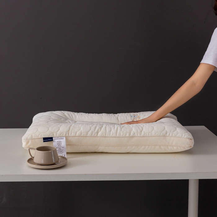 91家纺网 家纺一手货源 找家纺 小米枕芯 2025新款亲肤舒适枕头枕芯-财源滚滚 财源滚滚-白粉