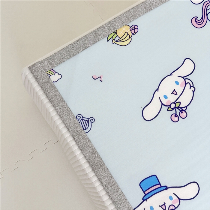 91家纺网 家纺一手货源 找家纺 （总）萌宝家纺 2025新款三丽鸥凉感丝夏被凉席三件套幼儿园小学生宿舍系列