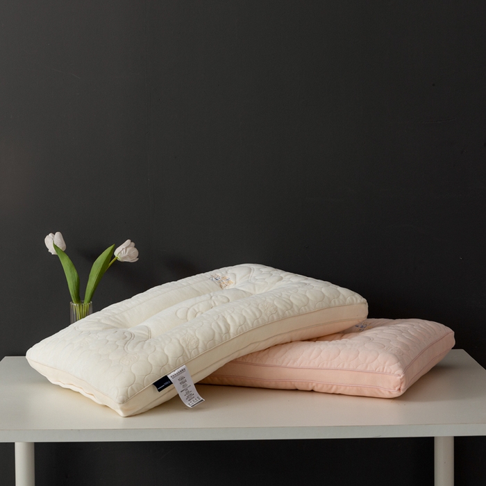 91家纺网 家纺一手货源 找家纺 小米枕芯 2025新款亲肤舒适枕头枕芯-财源滚滚 财源滚滚-白粉