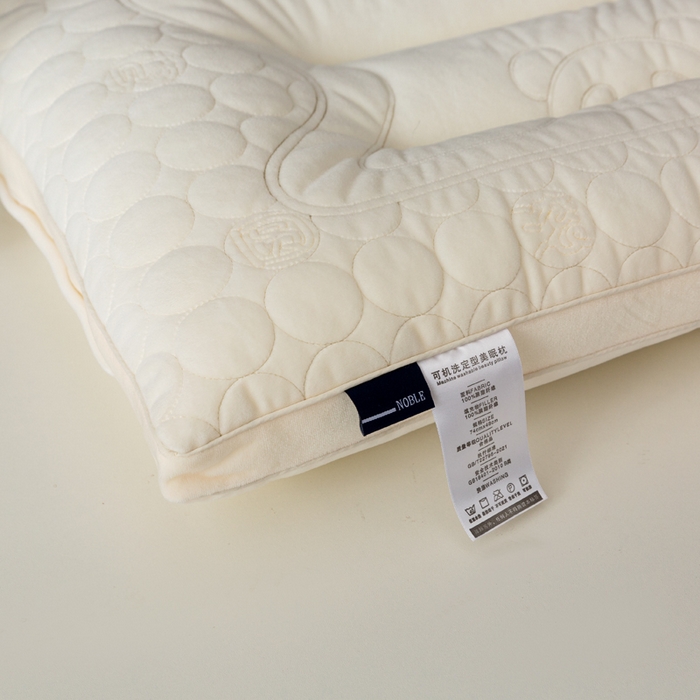 91家纺网 家纺一手货源 找家纺 小米枕芯 2025新款亲肤舒适枕头枕芯-财源滚滚 财源滚滚-白粉