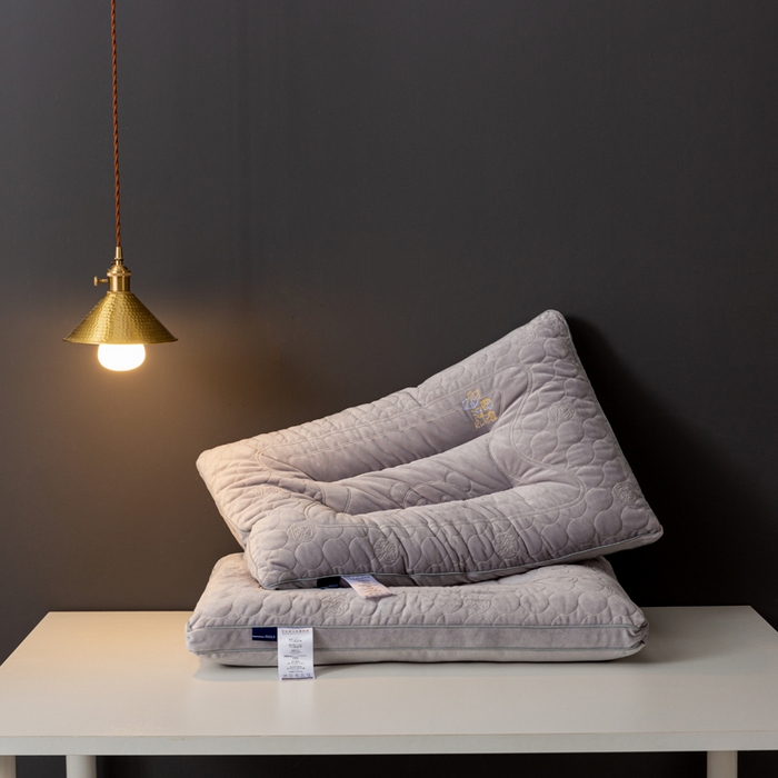 91家纺网 家纺一手货源 找家纺 小米枕芯 2025新款亲肤舒适枕头枕芯-财源滚滚 财源滚滚-灰