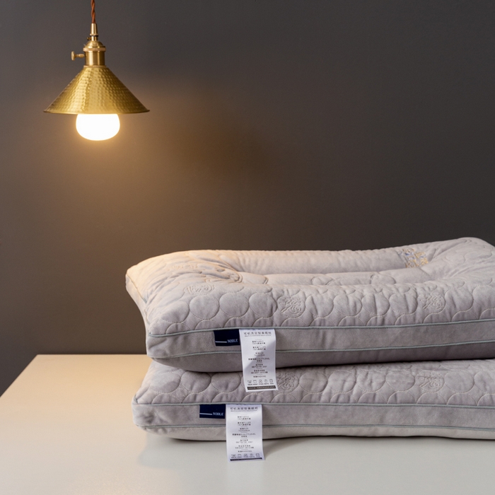 91家纺网 家纺一手货源 找家纺 小米枕芯 2025新款亲肤舒适枕头枕芯-财源滚滚 财源滚滚-灰