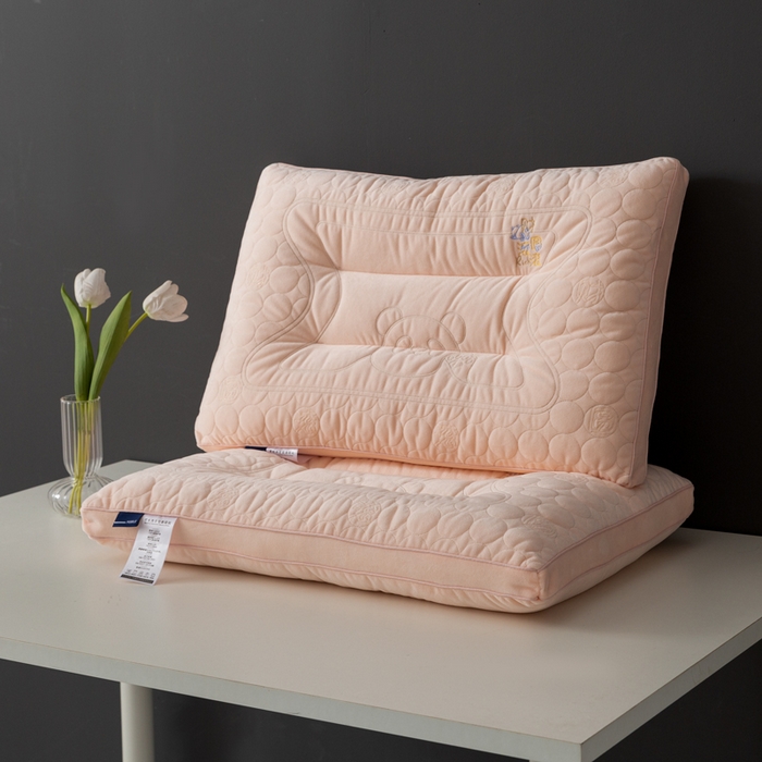 91家纺网 家纺一手货源 找家纺 小米枕芯 2025新款亲肤舒适枕头枕芯-财源滚滚 财源滚滚-粉