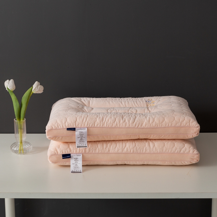 91家纺网 家纺一手货源 找家纺 小米枕芯 2025新款亲肤舒适枕头枕芯-财源滚滚 财源滚滚-粉