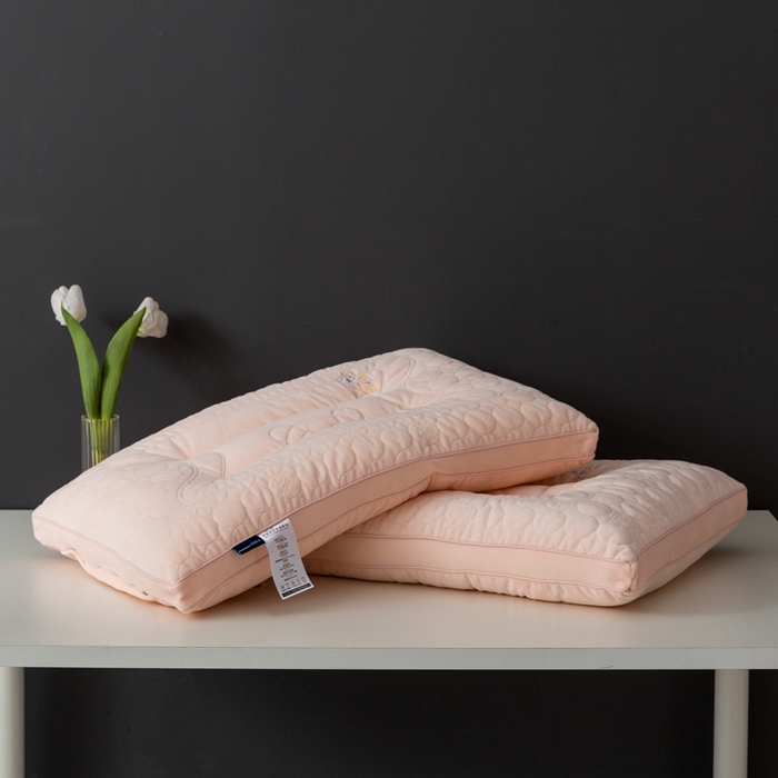 91家纺网 家纺一手货源 找家纺 小米枕芯 2025新款亲肤舒适枕头枕芯-财源滚滚 财源滚滚-粉