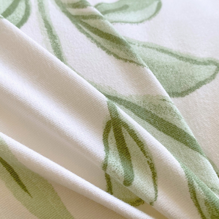 91家纺网 家纺一手货源 找家纺 雨彤家纺 2025新款小清新斜纹印花双人枕套 花开如画