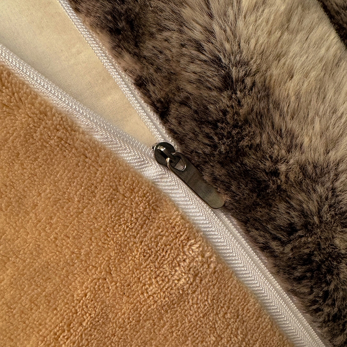 91家纺网 家纺一手货源 找家纺 唐人居 2025新款兔毛绒牛奶绒四件套--条纹 条纹-卡其