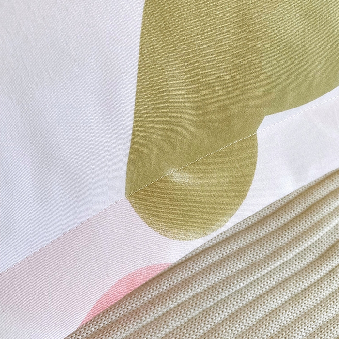 91家纺网 家纺一手货源 找家纺 雨彤家纺 2025新款小清新斜纹印花双人枕套 心情日记