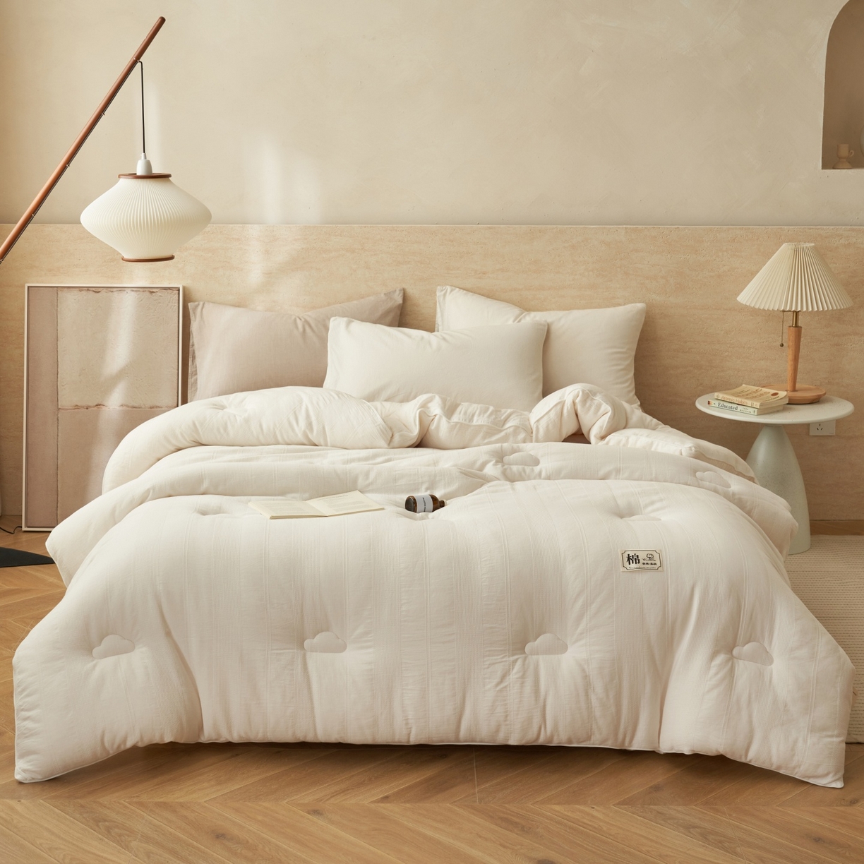 91家纺网 家纺一手货源 找家纺 （总）恬思语家纺 2025秋冬新品全棉色织大提花棉花冬被被子被芯