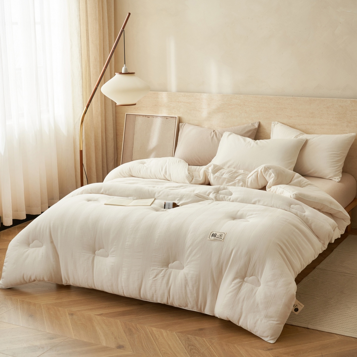 91家纺网 家纺一手货源 找家纺 （总）恬思语家纺 2025秋冬新品全棉色织大提花棉花冬被被子被芯