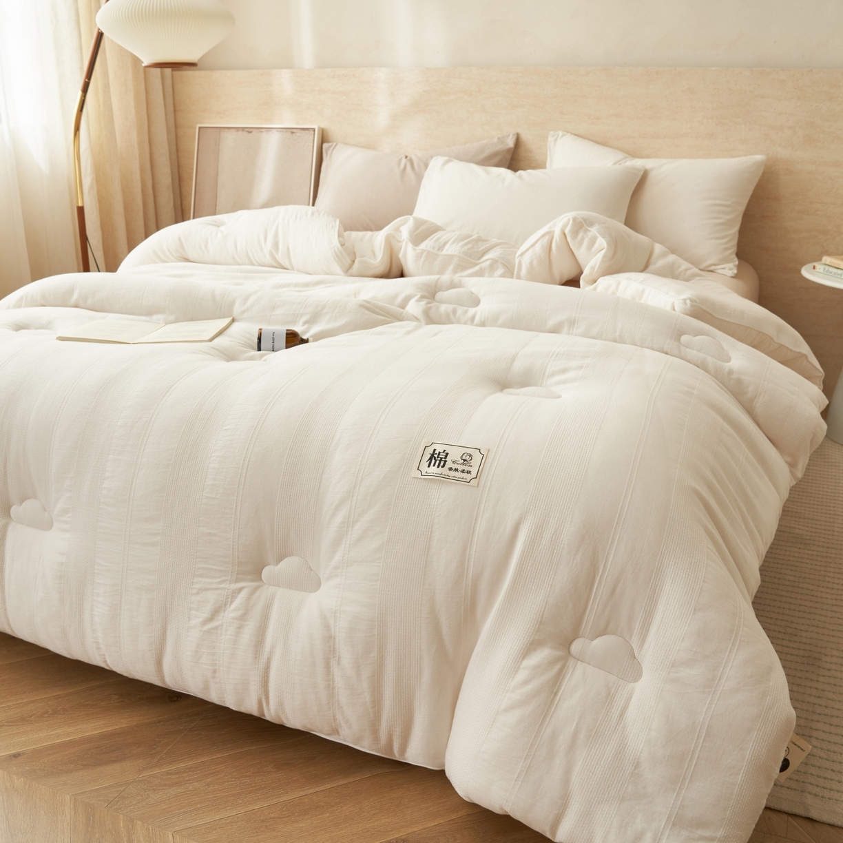 91家纺网 家纺一手货源 找家纺 （总）恬思语家纺 2025秋冬新品全棉色织大提花棉花冬被被子被芯