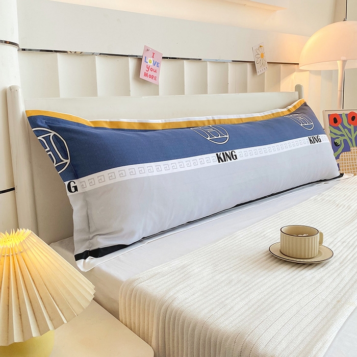 91家纺网 家纺一手货源 找家纺 雨彤家纺 2025新款小清新斜纹印花双人枕套 英伦风