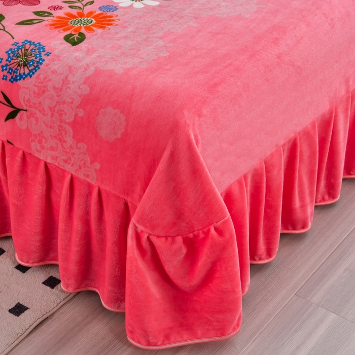 91家纺网 家纺一手货源 找家纺 芯诗曼2025新款8.5斤直播热款高克重牛奶绒法莱绒水晶金貂法莱绒四件套 爱意满满