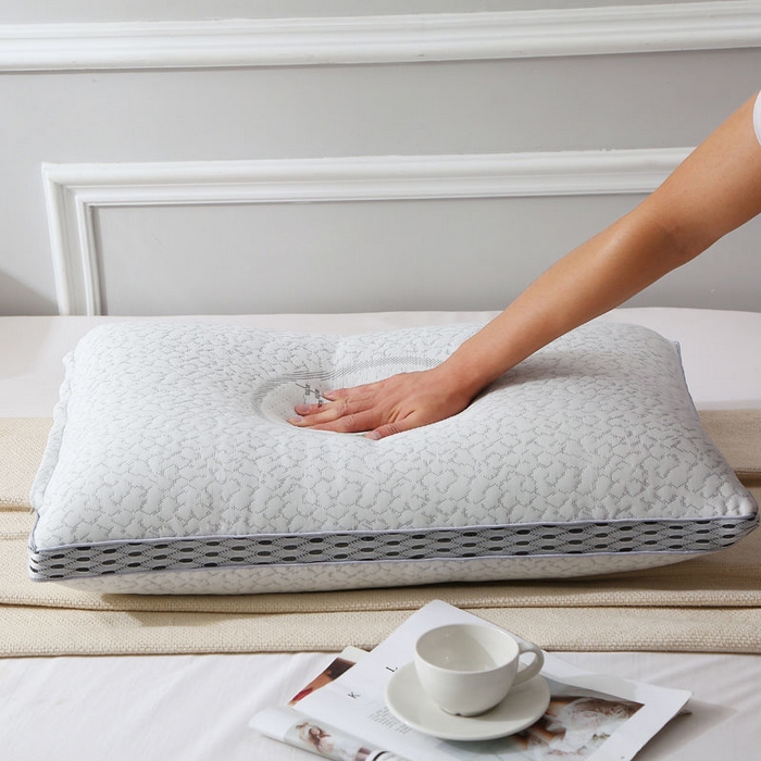 91家纺网 家纺一手货源 找家纺 （总）永乐枕芯 2025新款艾草纤维热熔枕立体可水洗不变形枕芯