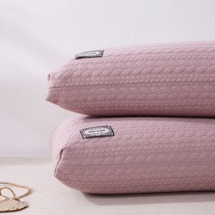 91家纺网 家纺一手货源 找家纺 永乐枕芯 2025新款艾草纤维热熔枕立体可水洗不变形枕芯 玉色 48x74cm/对