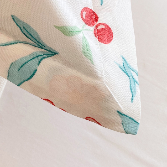 91家纺网 家纺一手货源 找家纺 雨彤家纺 2025新款小清新斜纹印花双人枕套 花间美好