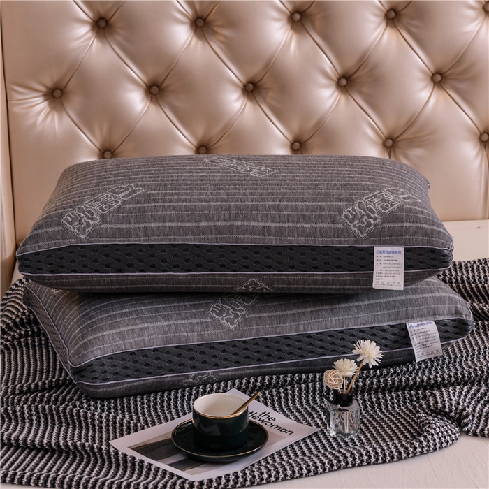 91家纺网 家纺一手货源 找家纺 永乐枕芯 2025新款艾草纤维热熔枕立体可水洗不变形枕芯 石墨烯 48x74cm/对