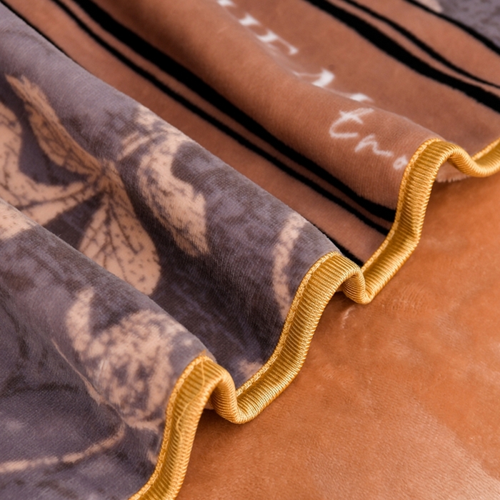 91家纺网 家纺一手货源 找家纺 芯诗曼2025新款8.5斤直播热款高克重牛奶绒法莱绒水晶金貂法莱绒四件套 暗香