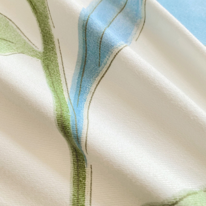 91家纺网 家纺一手货源 找家纺 雨彤家纺 2025新款小清新斜纹印花双人枕套 鹊桥花卉