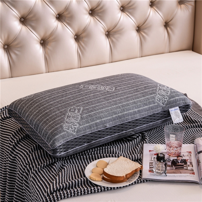 91家纺网 家纺一手货源 找家纺 永乐枕芯 2025新款艾草纤维热熔枕立体可水洗不变形枕芯 石墨烯 48x74cm/只