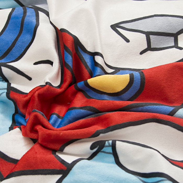 91家纺网 家纺一手货源 找家纺 萌宝家纺 2025新款可拆洗A类儿童豆豆绒大豆冬被儿童婴儿绒春秋被安抚被被子被芯 凹凸曼