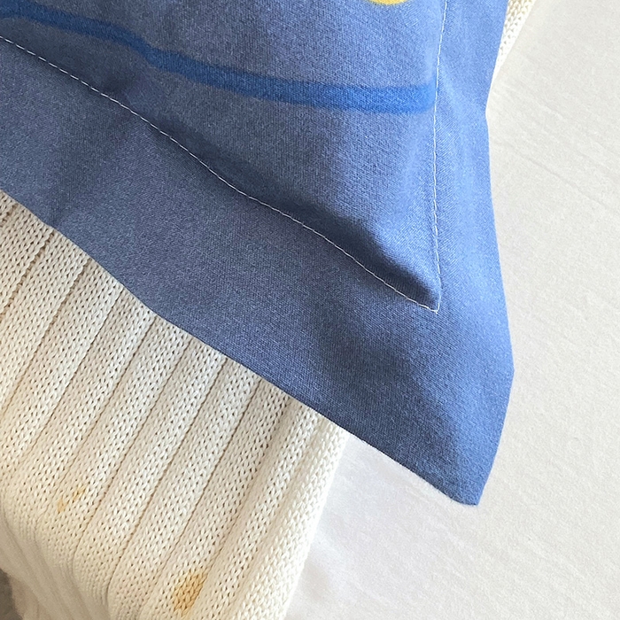 91家纺网 家纺一手货源 找家纺 雨彤家纺 2025新款小清新斜纹印花双人枕套 精灵鹿