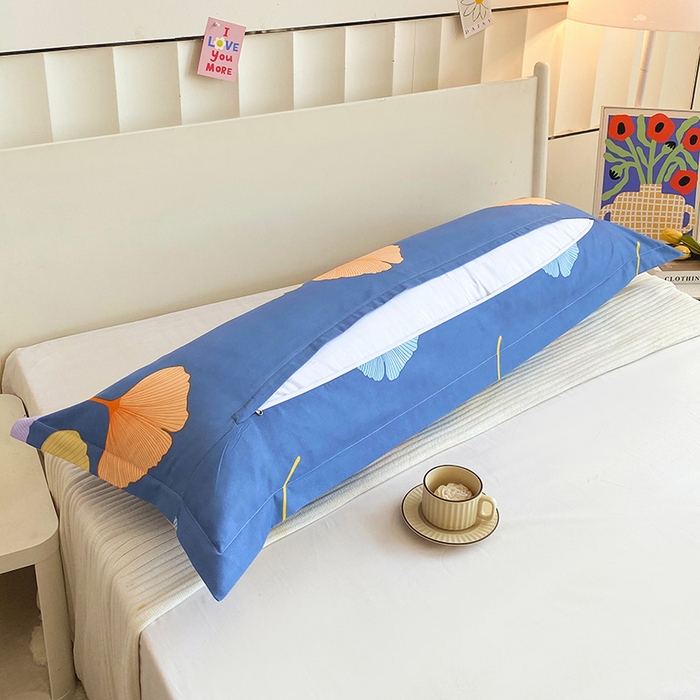 91家纺网 家纺一手货源 找家纺 雨彤家纺 2025新款小清新斜纹印花双人枕套 精灵鹿