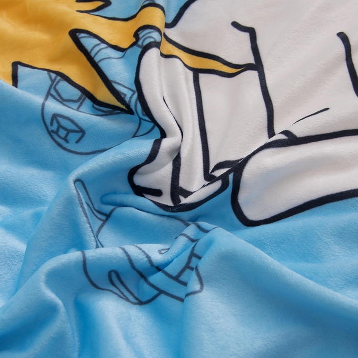 91家纺网 家纺一手货源 找家纺 萌宝家纺 2025新款可拆洗A类儿童豆豆绒大豆冬被儿童婴儿绒春秋被安抚被被子被芯 凹凸曼