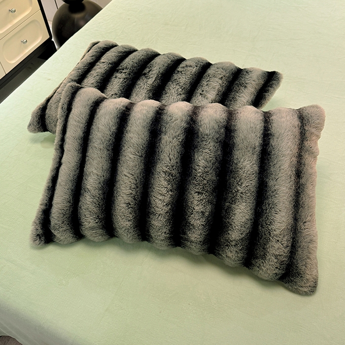 91家纺网 家纺一手货源 找家纺 唐人居 2025新款兔毛绒牛奶绒四件套--条纹 条纹-浅绿