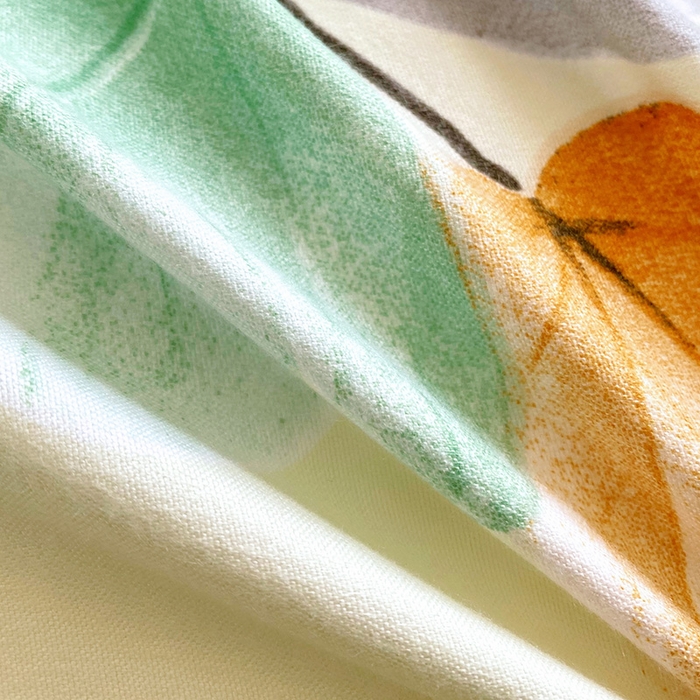 91家纺网 家纺一手货源 找家纺 雨彤家纺 2025新款小清新斜纹印花双人枕套 泽如梨花