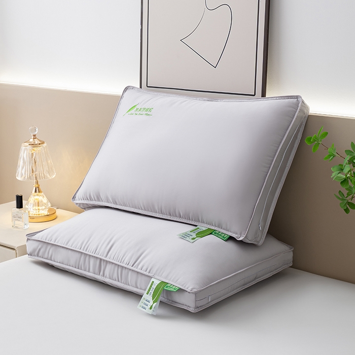 91家纺网 家纺一手货源 找家纺 小米枕芯 2025新款简约纯色舒适枕头枕芯 蓝色