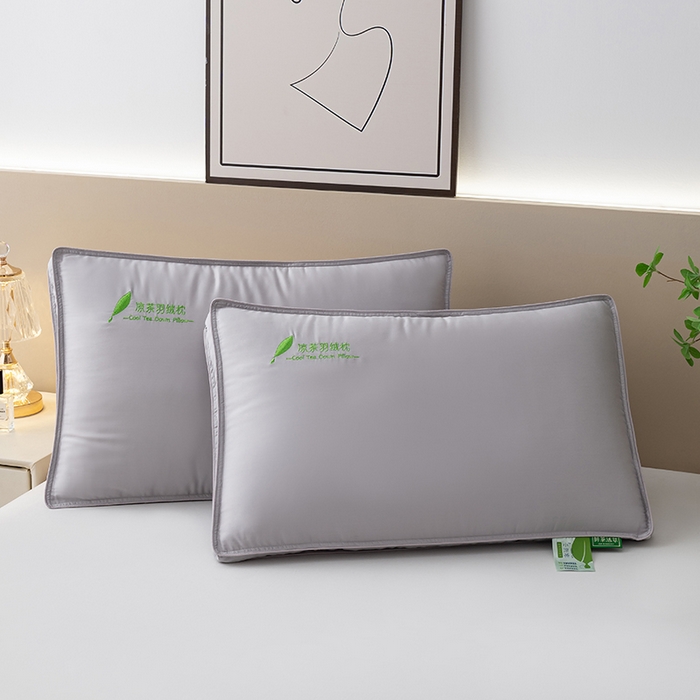 91家纺网 家纺一手货源 找家纺 小米枕芯 2025新款简约纯色舒适枕头枕芯 灰色