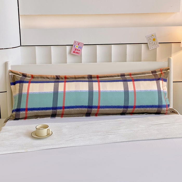 雨彤家纺 2025新款小清新斜纹印花双人枕套 欧蓓拉