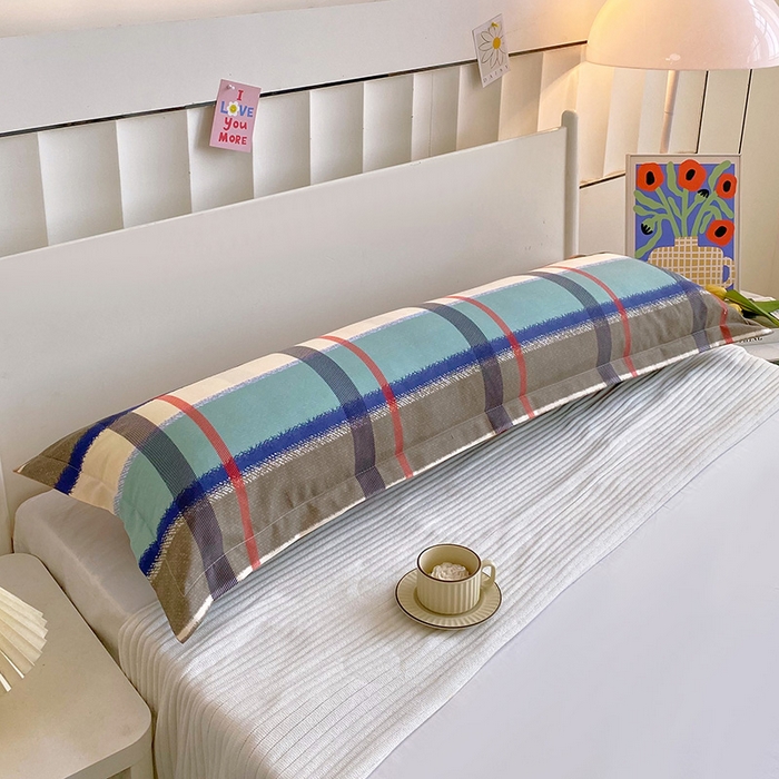 91家纺网 家纺一手货源 找家纺 雨彤家纺 2025新款小清新斜纹印花双人枕套 欧蓓拉