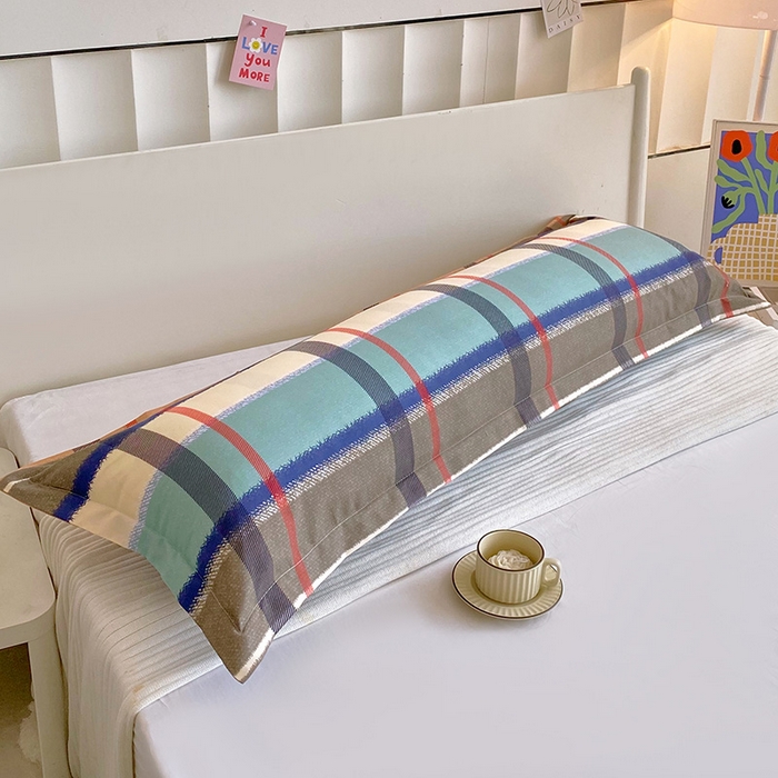 91家纺网 家纺一手货源 找家纺 雨彤家纺 2025新款小清新斜纹印花双人枕套 欧蓓拉