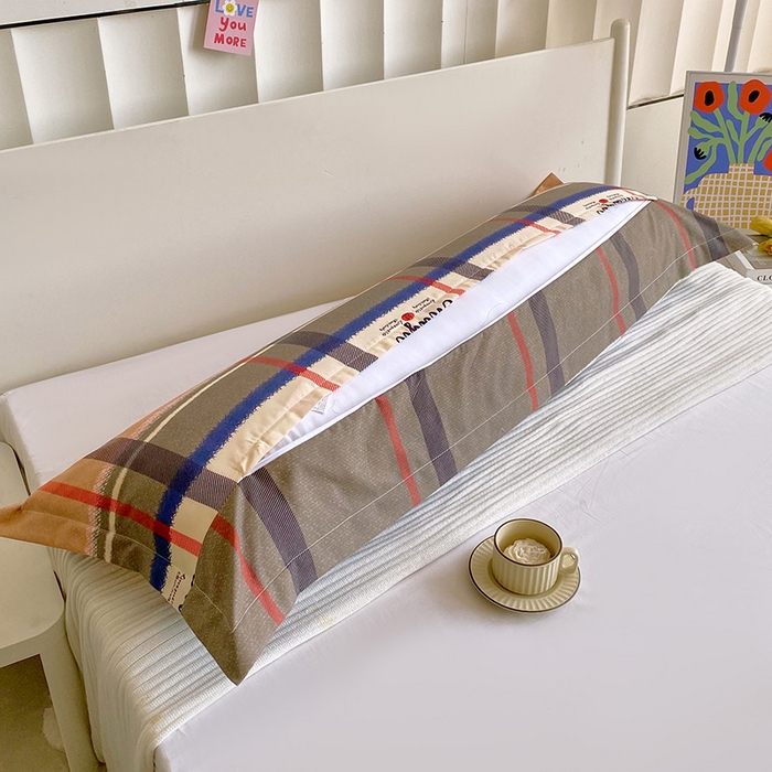 91家纺网 家纺一手货源 找家纺 雨彤家纺 2025新款小清新斜纹印花双人枕套 欧蓓拉