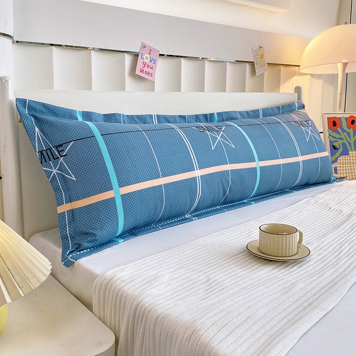 91家纺网 家纺一手货源 找家纺 雨彤家纺 2025新款小清新斜纹印花双人枕套 星光