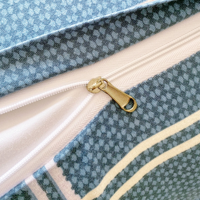 91家纺网 家纺一手货源 找家纺 雨彤家纺 2025新款小清新斜纹印花双人枕套 星光