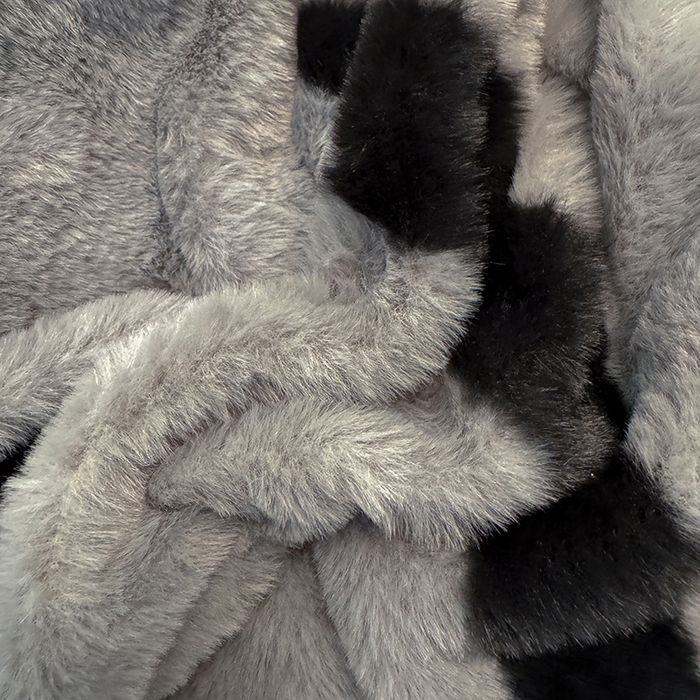 91家纺网 家纺一手货源 找家纺 唐人居 2025新款兔毛绒牛奶绒四件套--斑马 斑马-迷雾灰